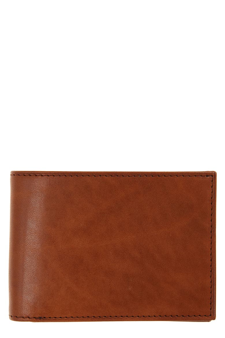 Old Leather Bifold Wallet, Main, color, SADDLE