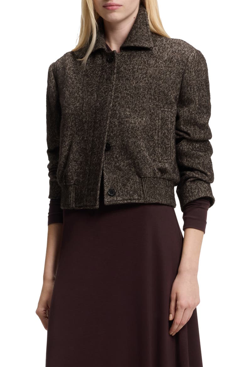 Jocalenal Donegal Jacket, Main, color, BROWN HERRINGBONE
