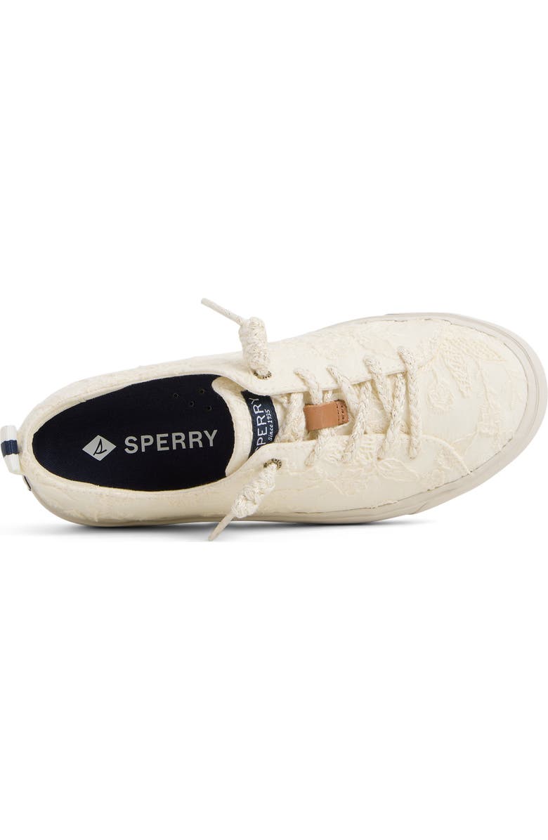 Sperry Cove Lace-to-Toe Sneaker, Alternate, color, Cream