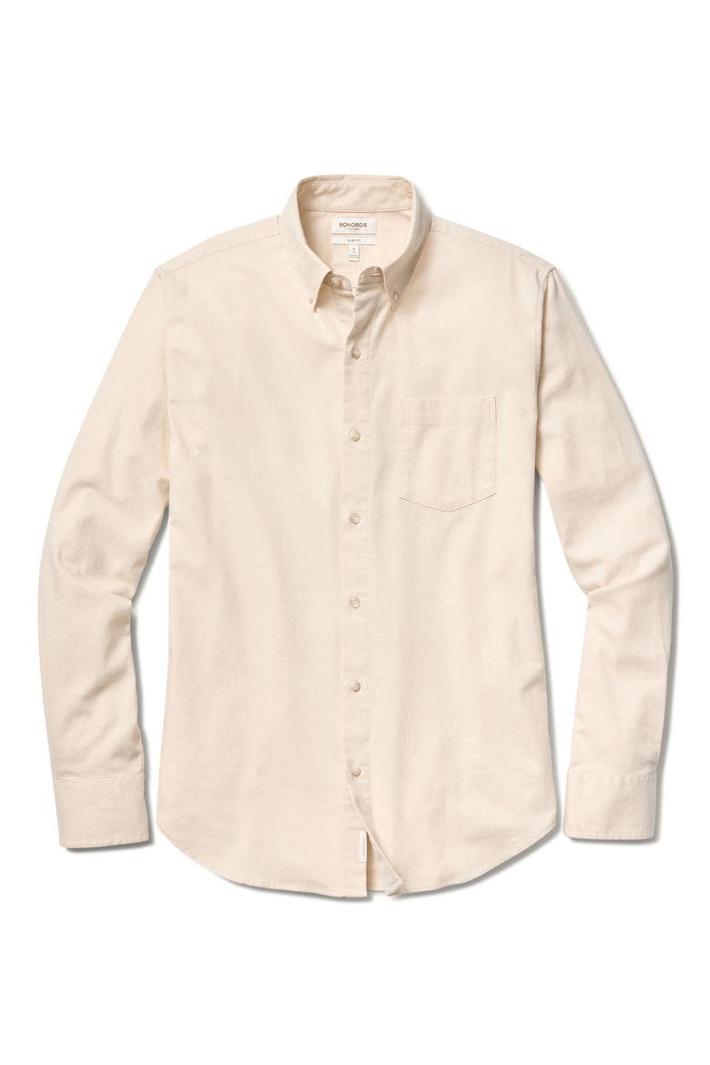 Lightweight Flannel Button-Down Shirt, Alternate, color, SOLID TWILL FLANNEL C2