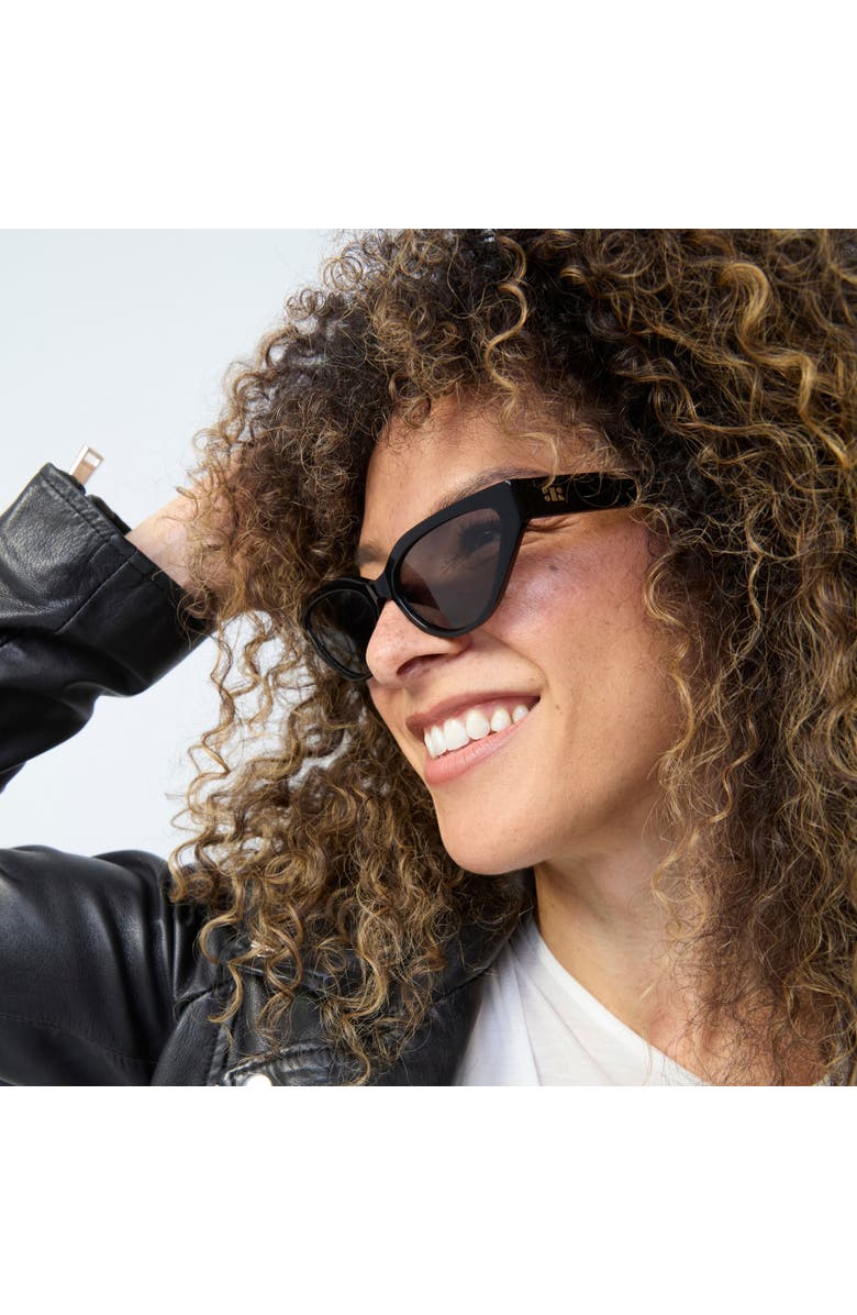 French Kiwis Eyewear Nikki Sunglasses, Alternate, color, Black