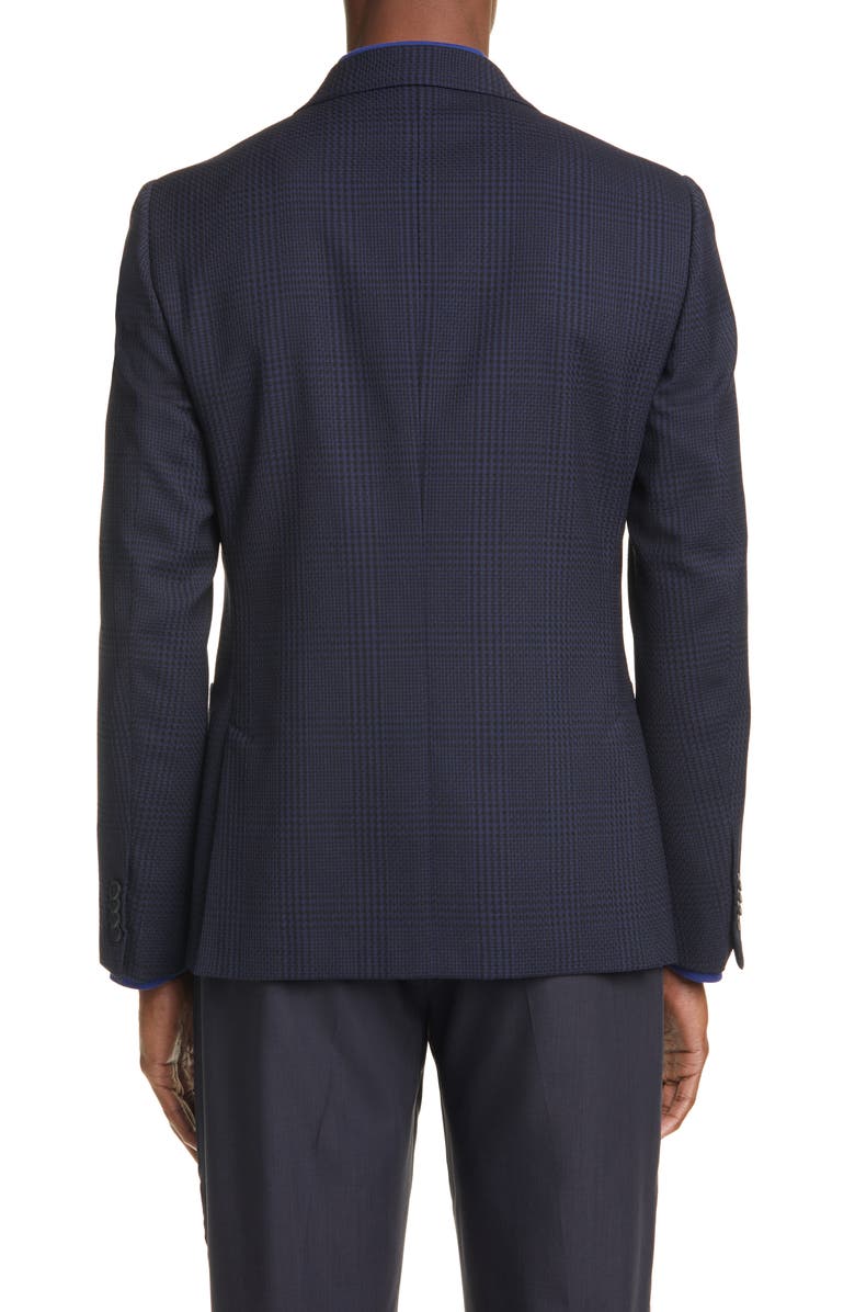 Z Zegna Trim Fit Plaid Stretch Wool Sport Coat, Alternate, color,