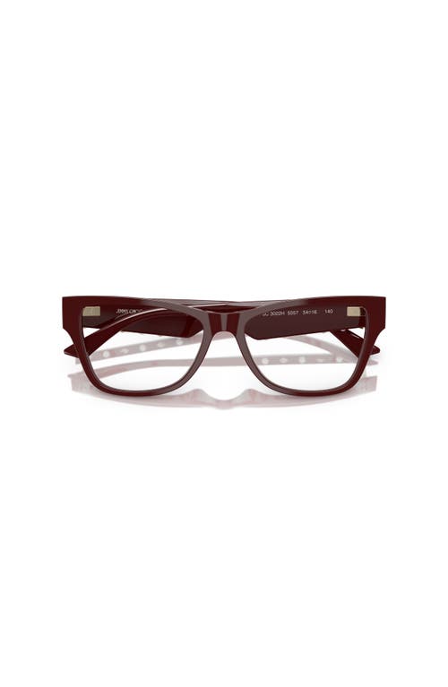 Jimmy Choo 52mm Rectangle Optical Glasses In Brown