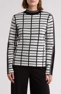 BY DESIGN Eve Windowpane Jacquard Sweater