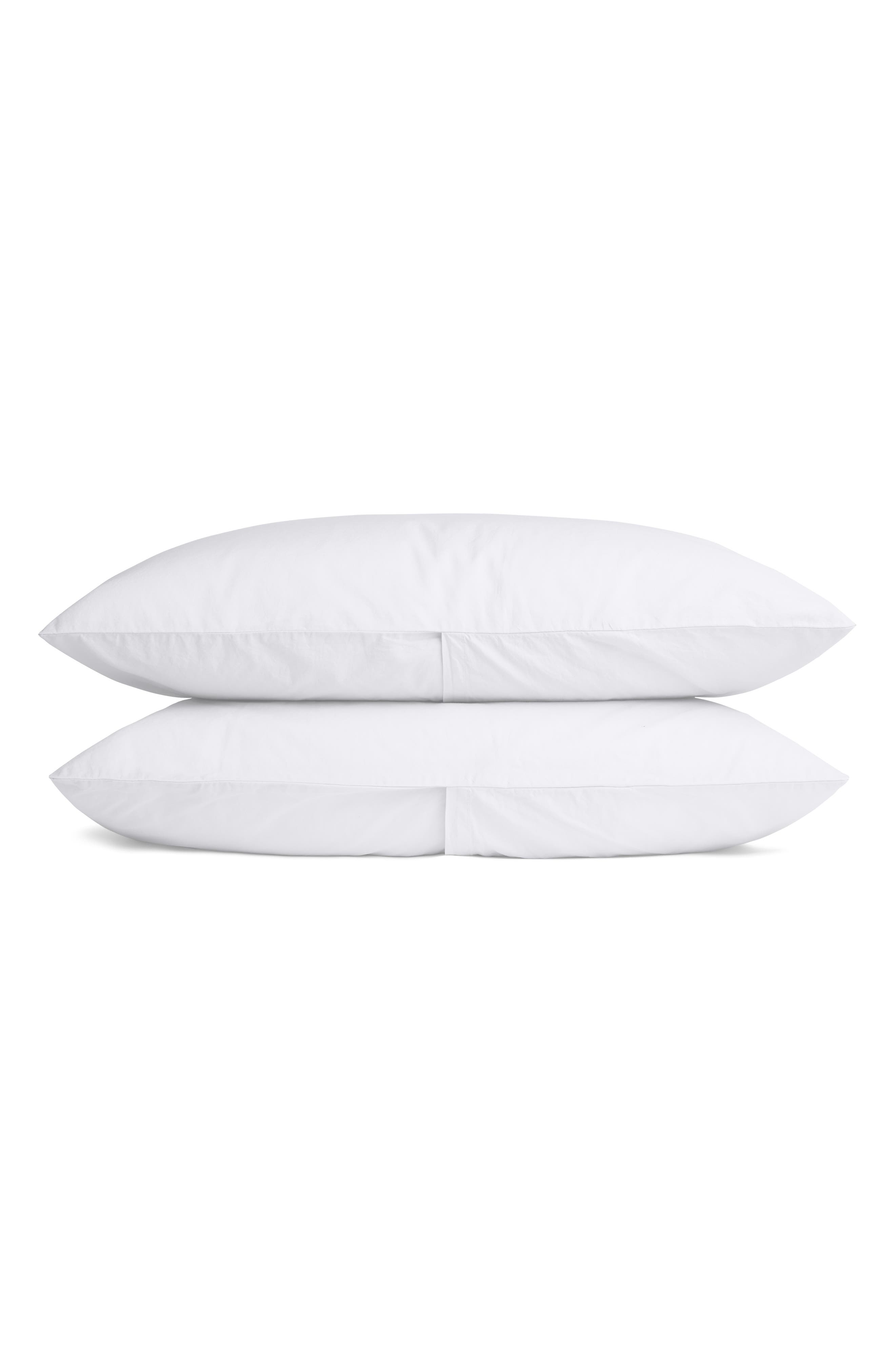 Parachute Percale Pillowcases - White, Standard