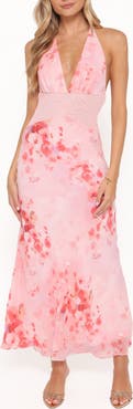 Petal & Pup Gwyneth Halter Neck Maxi Dress