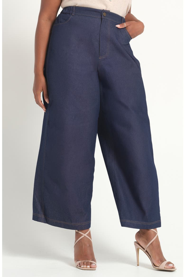 Dakota Wide Leg Jeans, Alternate, color, INDIGO NOIR