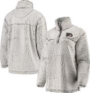 G-III 4HER BY CARL BANKS Women's G-III 4Her by Carl Banks Gray Philadelphia Flyers Sherpa Quarter-Zip Pullover Jacket