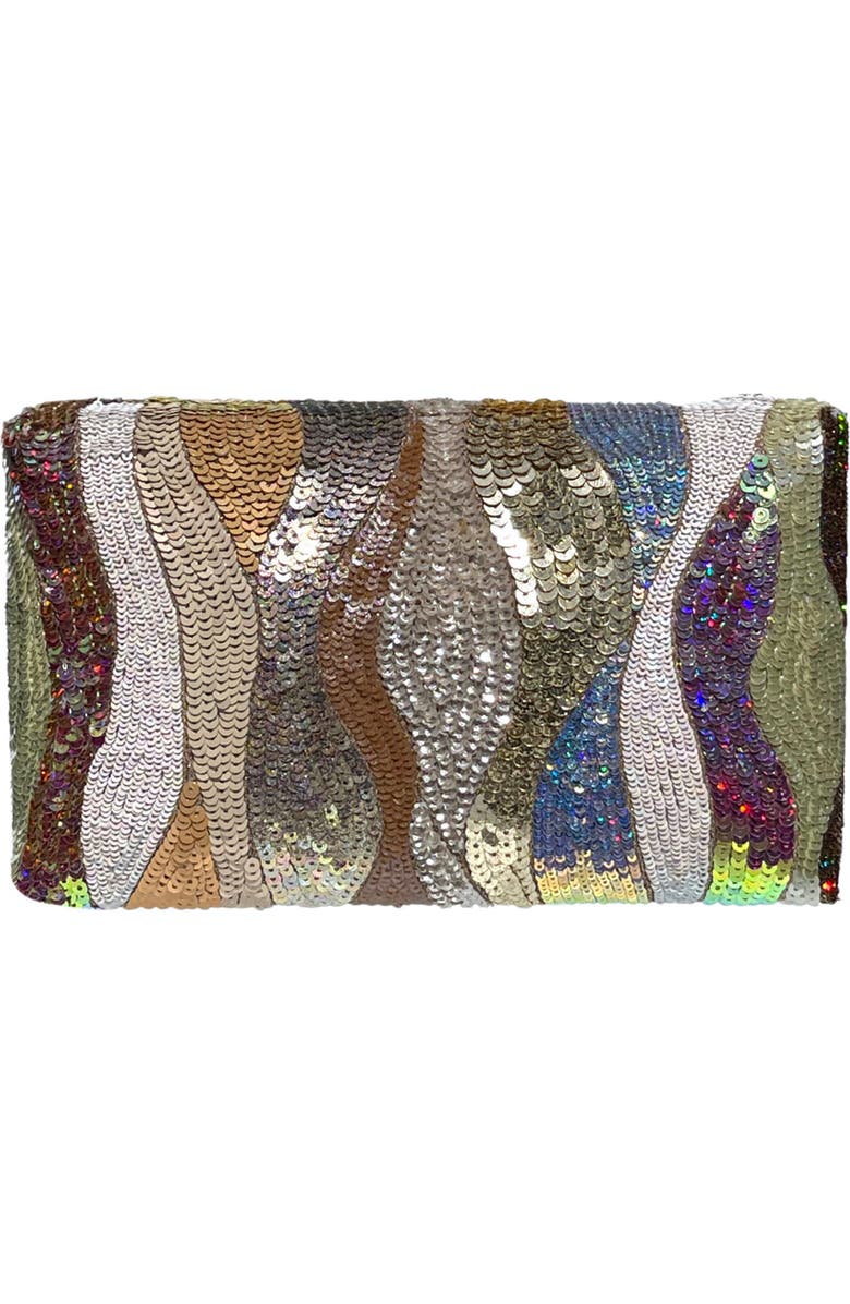 Simitri Dune Kitsch Clutch, Main, color, Gold