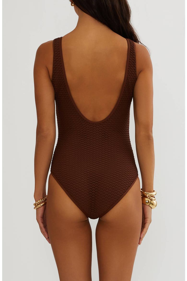 Elina One-Piece Swimsuit, Alternate, color, COCO CROCHET