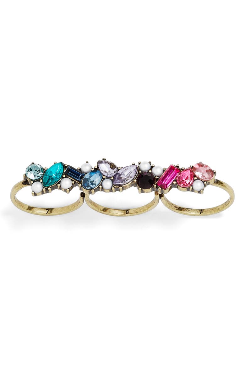 BaubleBar x Micaela Erlanger Boss Babe Knuckle Ring, Main, color, 
