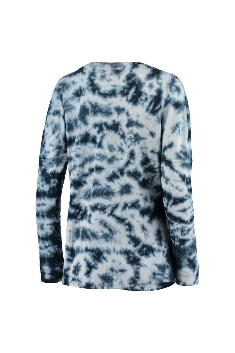 Women's New Era Navy Milwaukee Brewers Tie-Dye Long Sleeve T-Shirt, Alternate, color, Navy