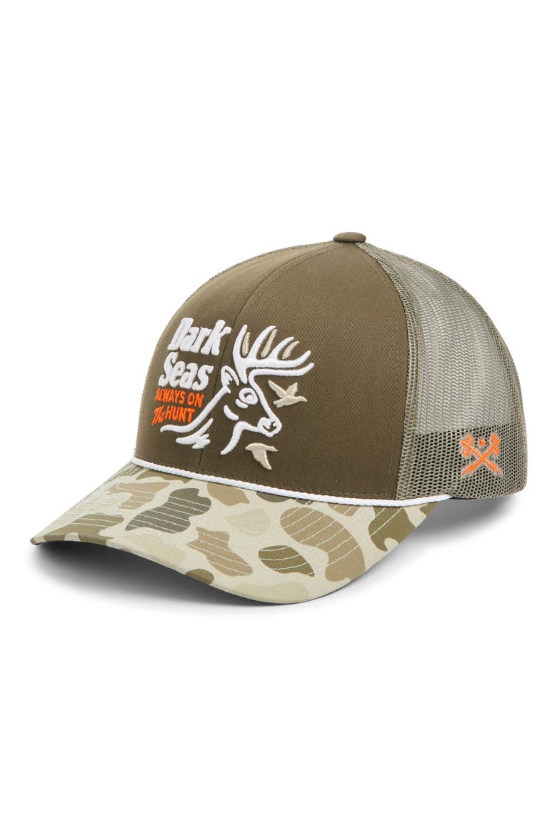 Bucked Snapback Cap, Main, color, OLIVE/ CAMO