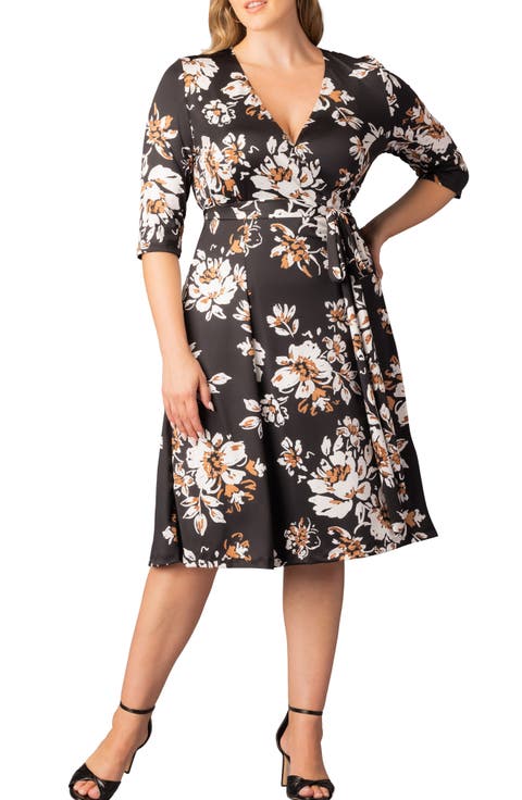 Signature A-Line Wrap Dress (Plus)