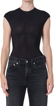 AGOLDE Nadia Cap Sleeve Bodysuit