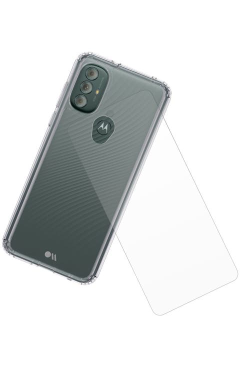 Protection Pack Tough Case And Glass Screen Protector For Motorola Moto G Power (2022)