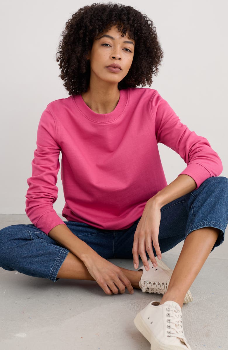 Seasalt Cornwall Crewneck Stretch Organic Cotton Sweatshirt, Alternate, color, 