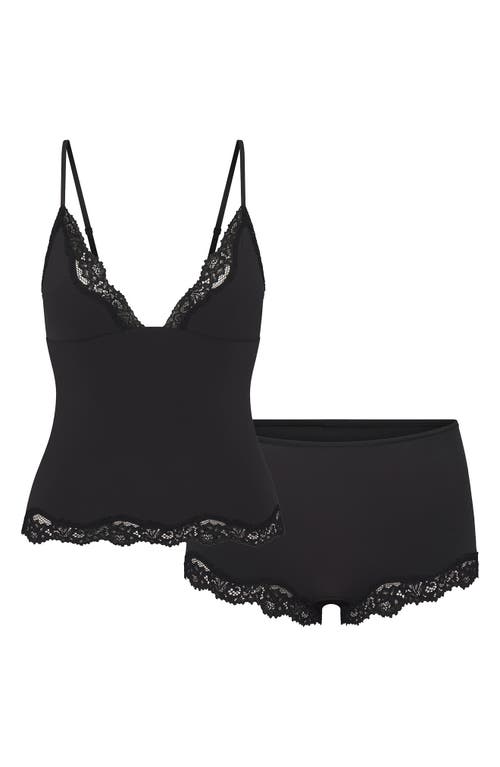 Skims Triangle Camisole In Black