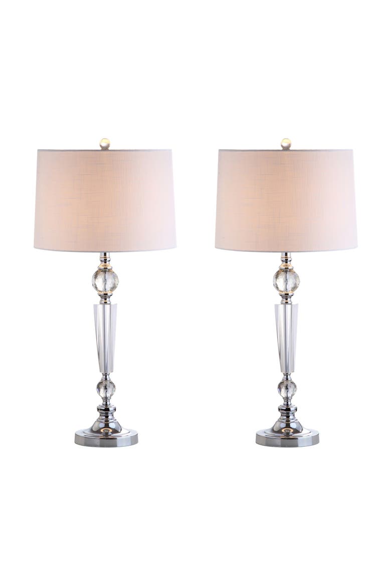 Emma 29.5" Crystal LED Table Lamp, Clear, Main, color, Clear