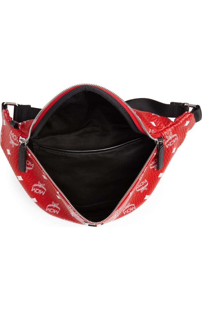 MCM Fursten Visetos Coated Canvas Belt Bag, Alternate, color,
