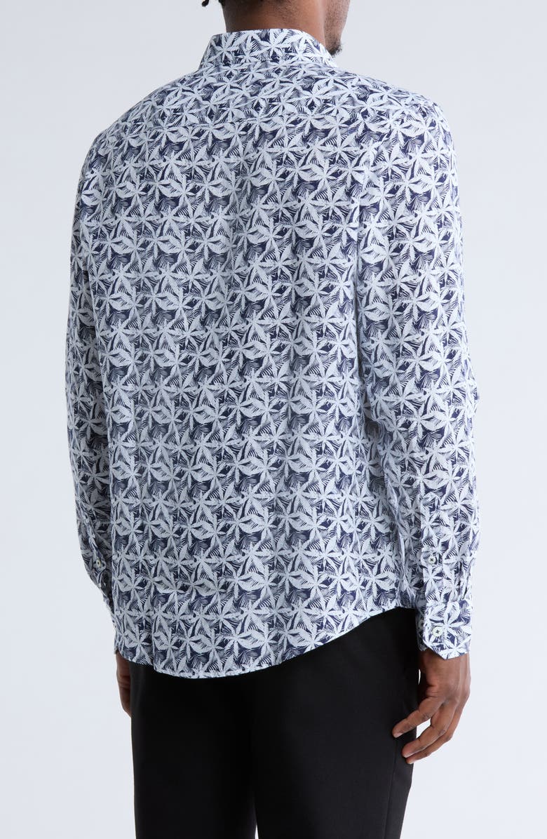 Bugatchi Julian Linen Button-Up Shirt, Alternate, color,