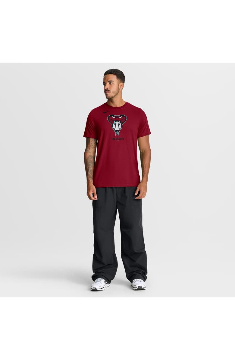 Nike Men's Nike  Red Arizona Diamondbacks Tri-Blend Logo T-Shirt, Alternate, color, Red