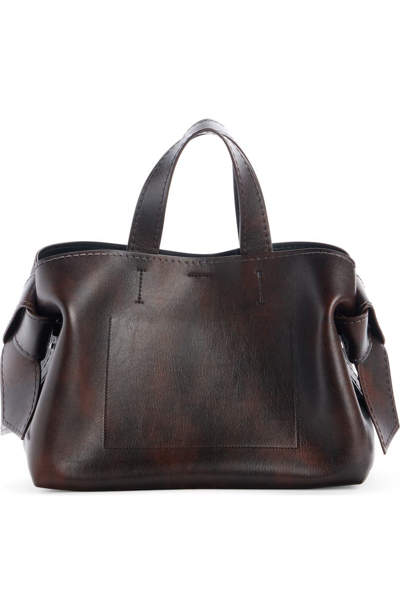 Acne Studios Musubi Leather Tote, Alternate, color, Dark Brown