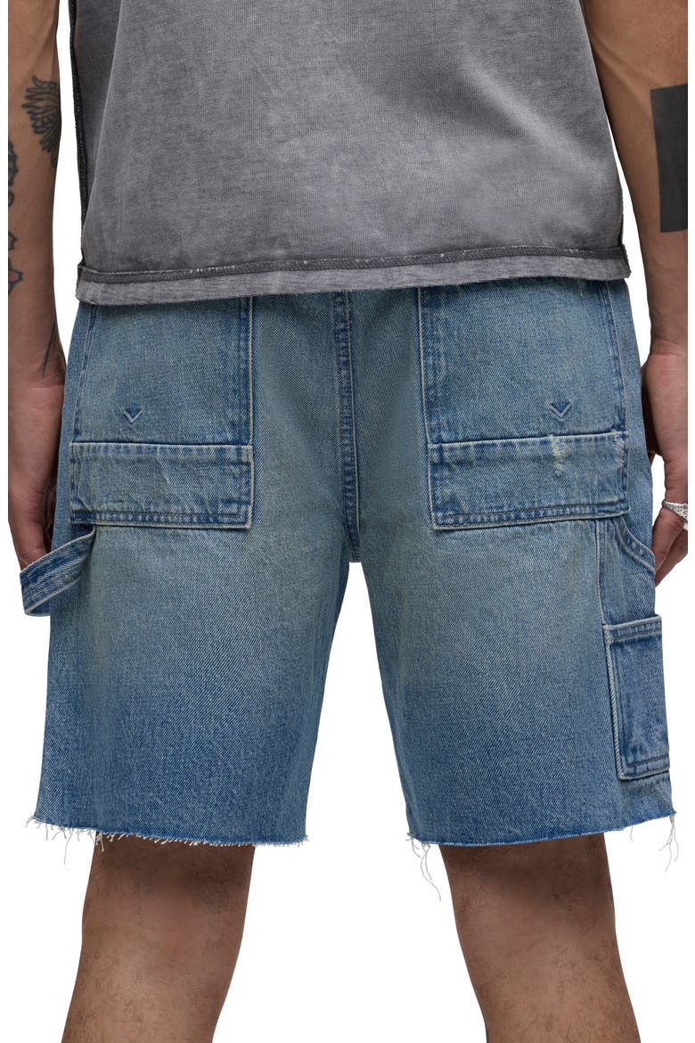 Cutoff Denim Carpenter Shorts, Alternate, color, IRVINE