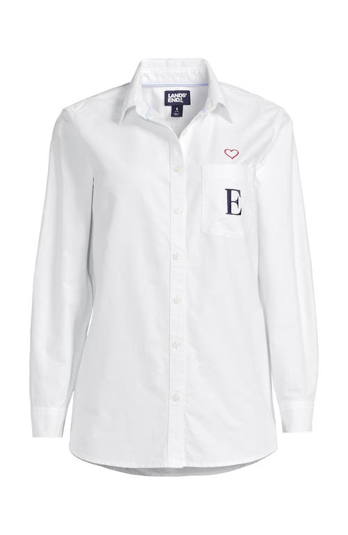 Lands' End Oxford Shirt In White