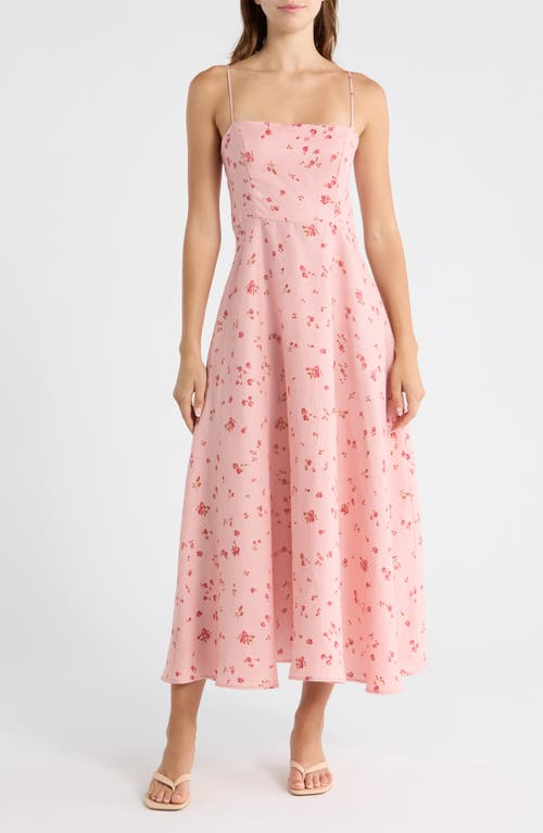 Reformation Monette Linen Maxi Dress in Noelia at Nordstrom, Size 0