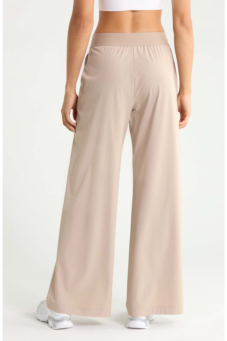 Atlas Elastic Waist Wide Leg Pants, Alternate, color, TAN THREAD