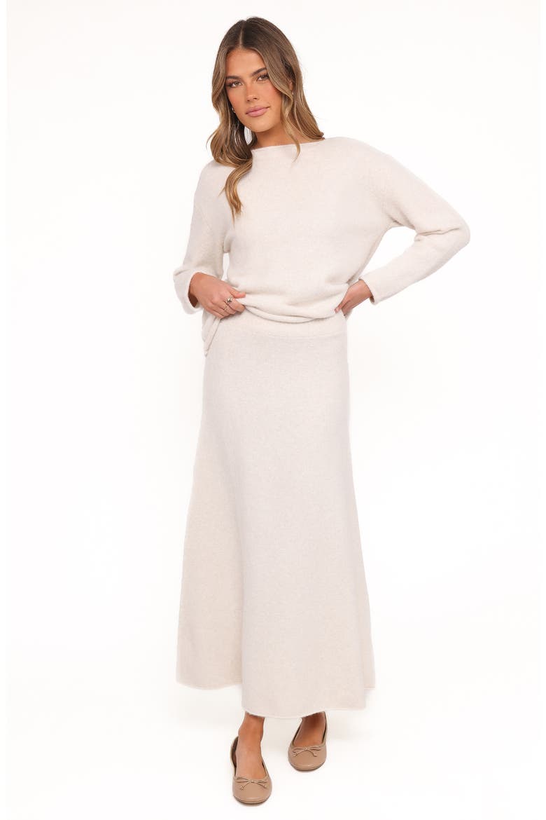 Willis Maxi Sweater Skirt, Alternate, color, CREAM
