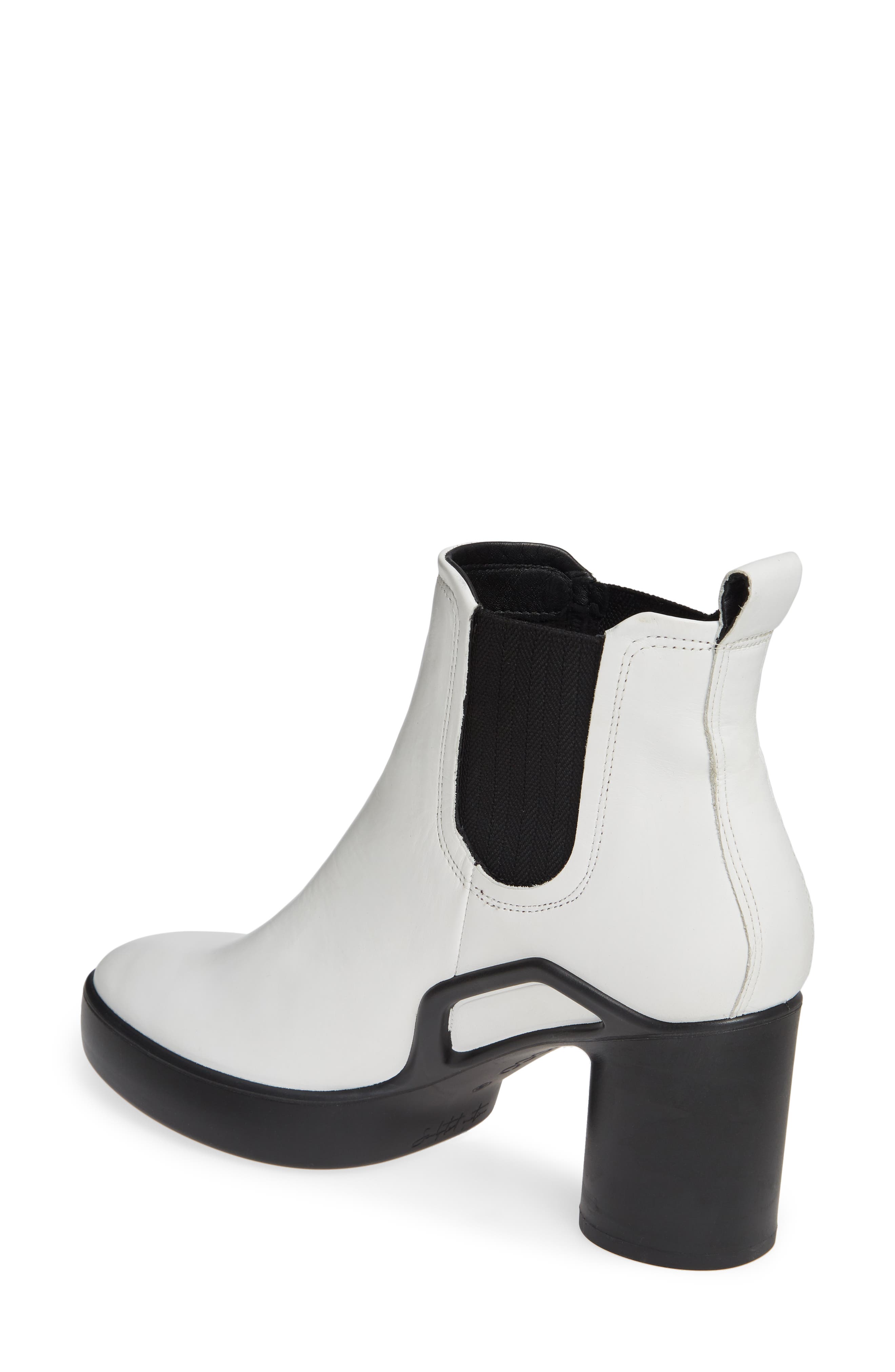 Shape Motion 55 Chelsea Boot, Alternate, color, BRIGHT WHITE LEATHER