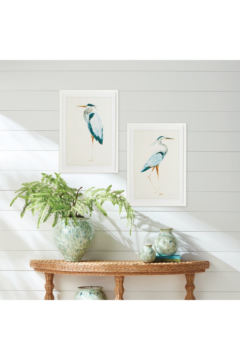 Blue Heron Prints Set of 2, Alternate, color, Blue