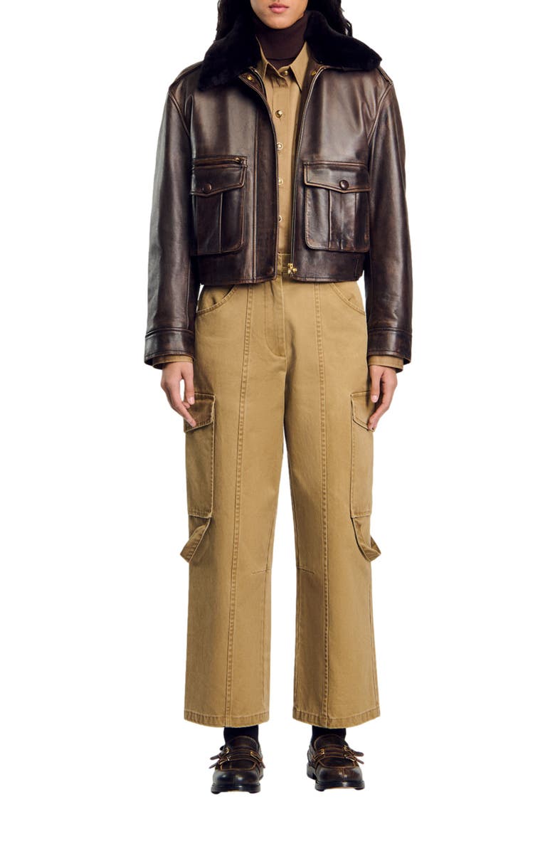 SANDRO Cargo trousers, Alternate, color,