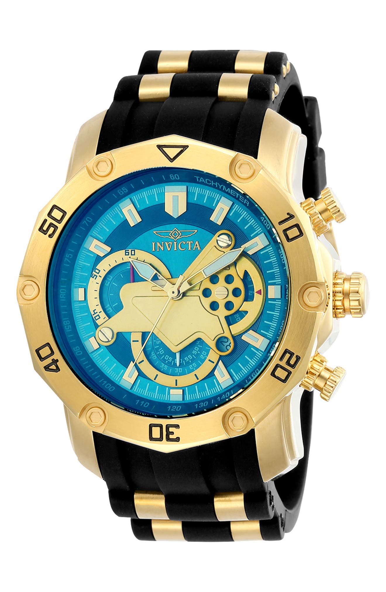 Pro Diver Chronograph Silicone Strap Watch