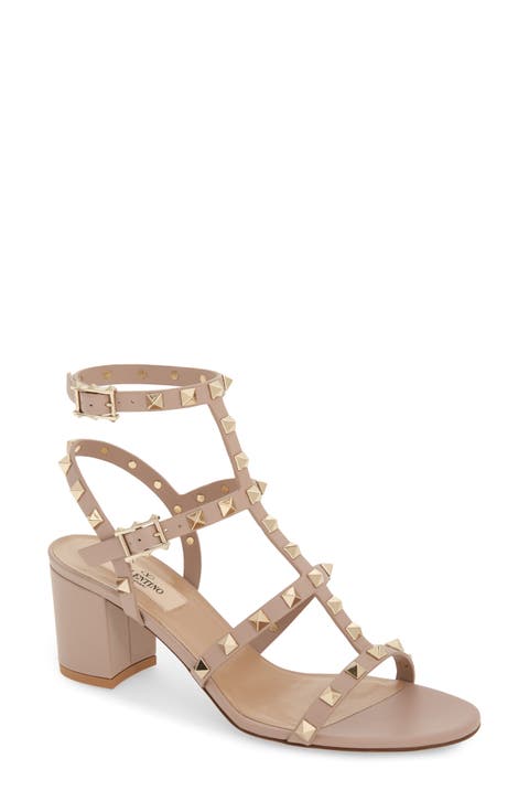 Rockstud Block Heel Sandal (Women)
