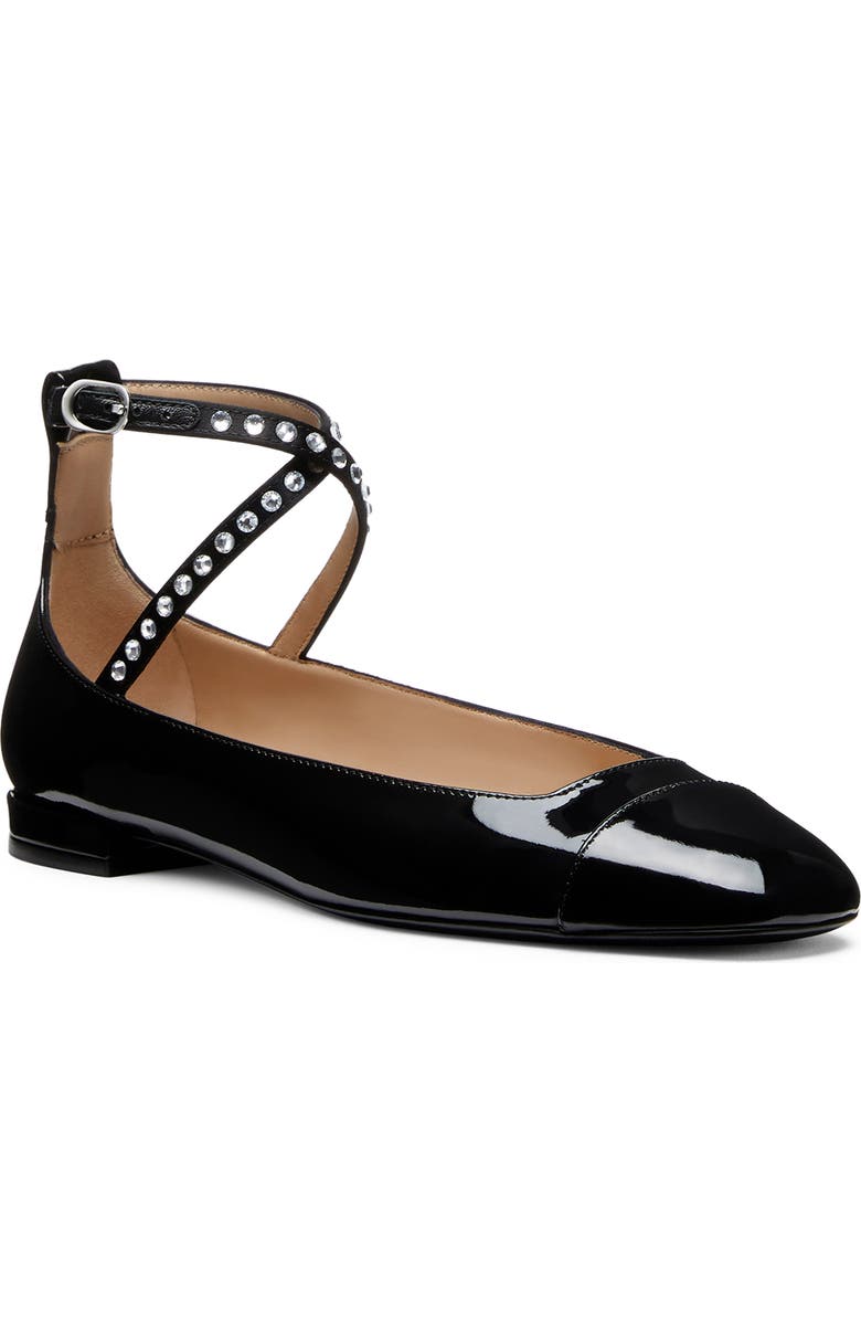 Stuart Weitzman Eden Crystal Embellished Flat, Main, color,