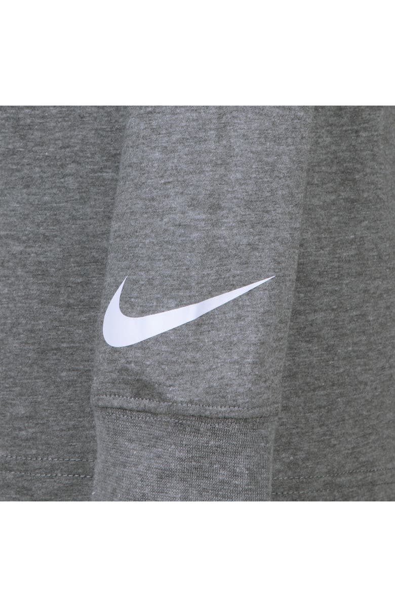 3 Brand Kids' Monogram Wordmark Long Sleeve T-Shirt, Alternate, color, Grey Carbon