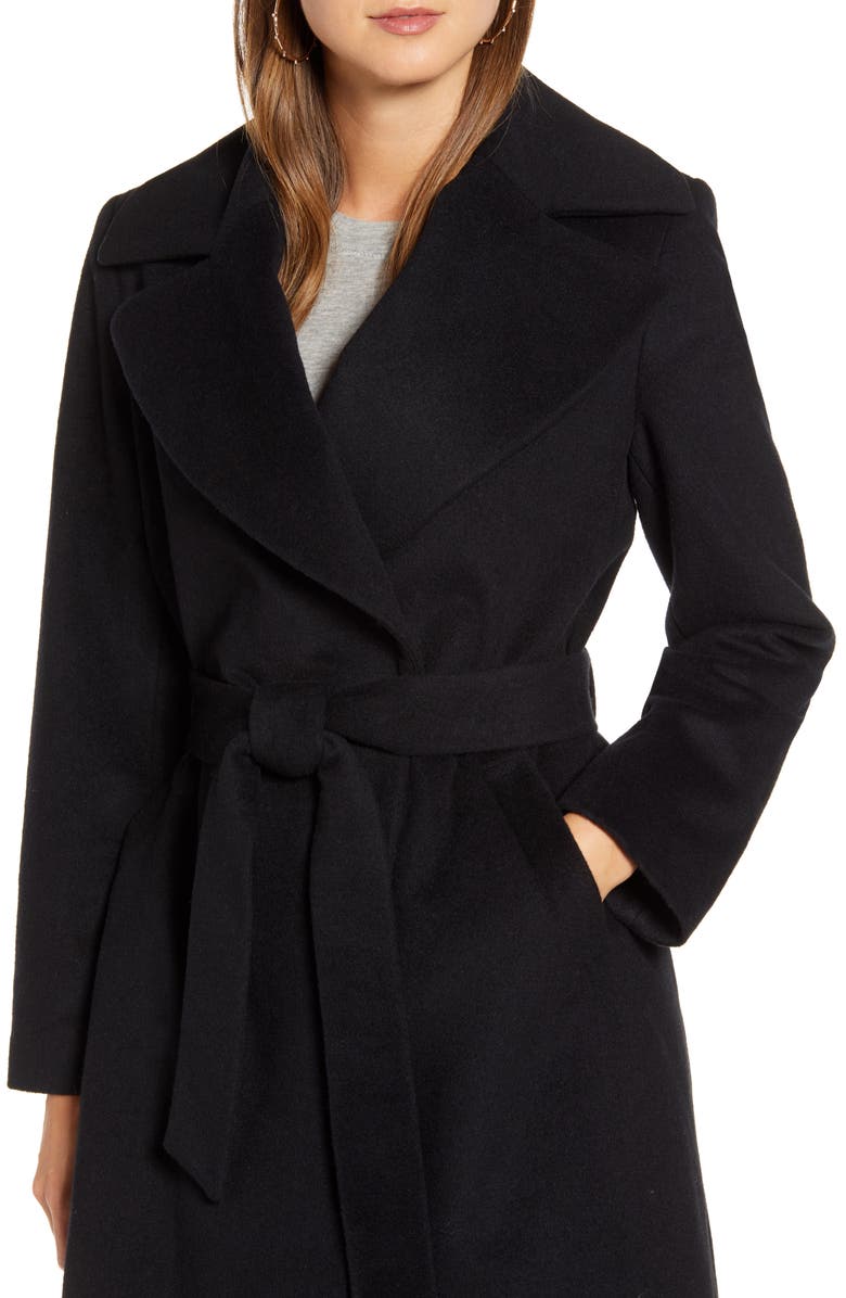 Rachel Parcell Wool Blend Wrap Coat, Alternate, color, 