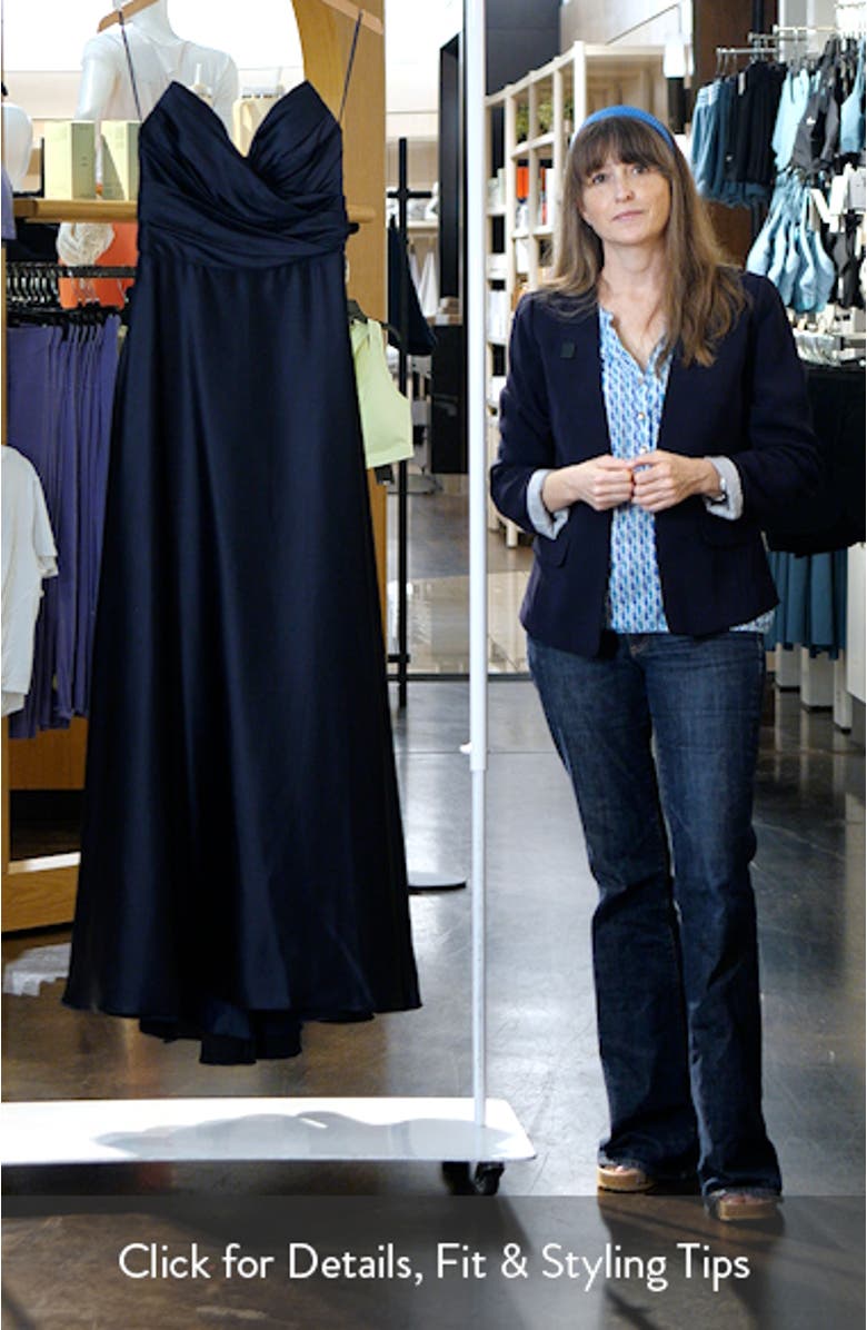 Strapless Satin Gown, sales video thumbnail