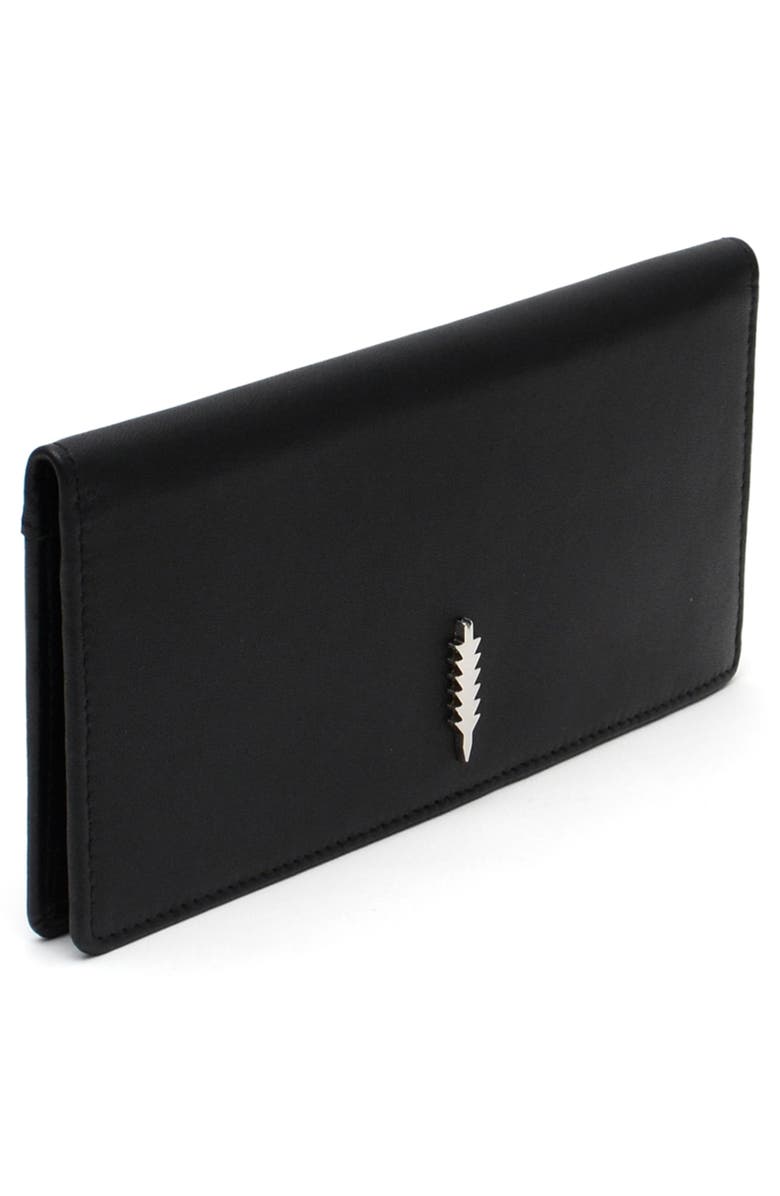 Thacker Anna Bifold Leather Wallet, Alternate, color, Black