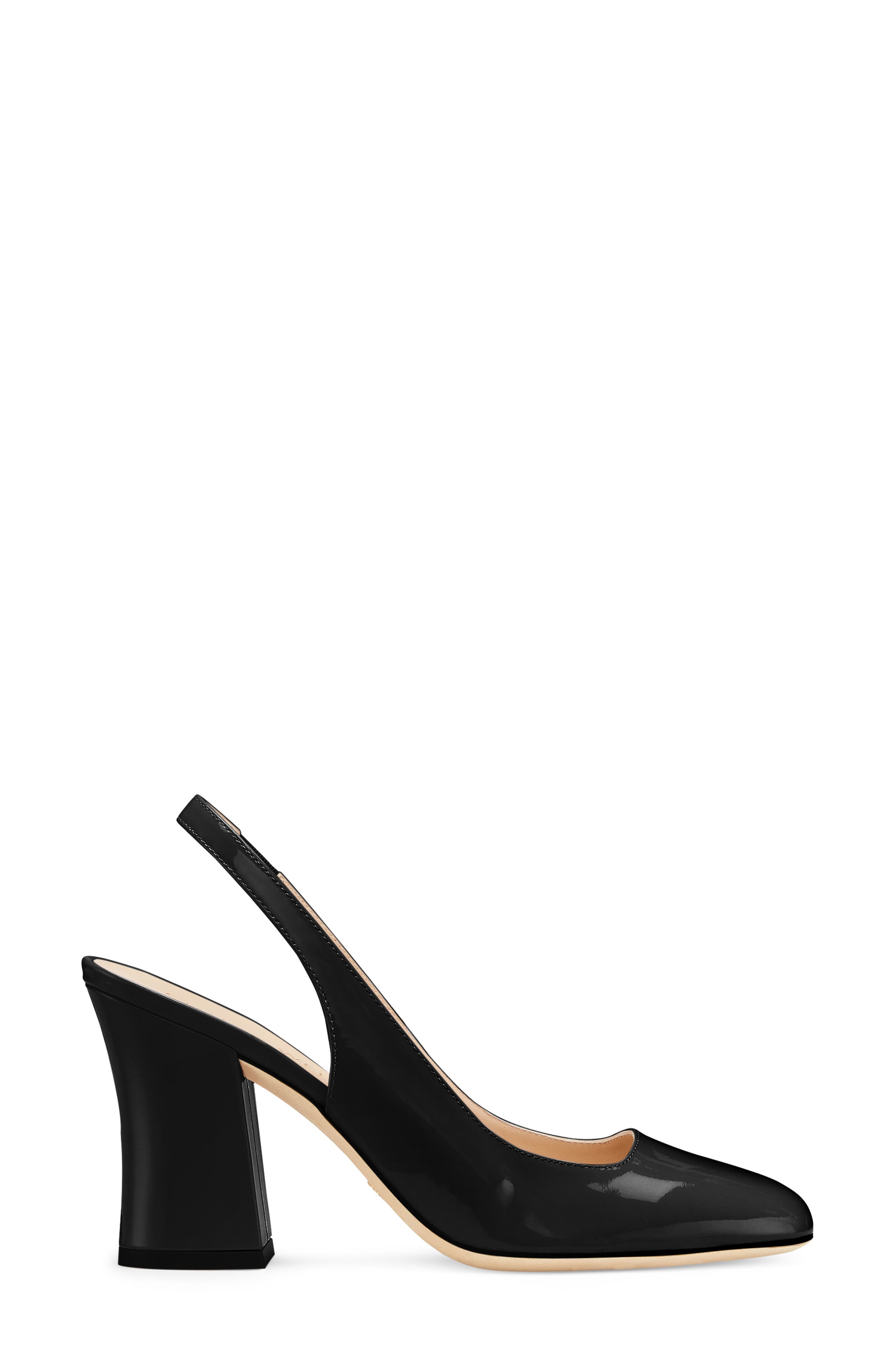 Stuart Weitzman Crvblock 85 Slingback Pump, Alternate, color, 