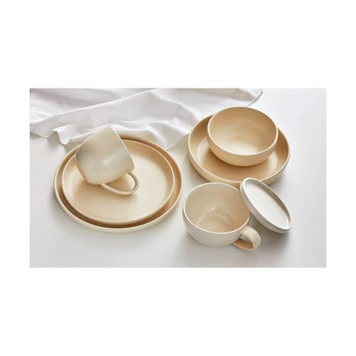 Tag Logan Stoneware Dinner Serving Bowl Dishwasher Safe Cream In Neutral