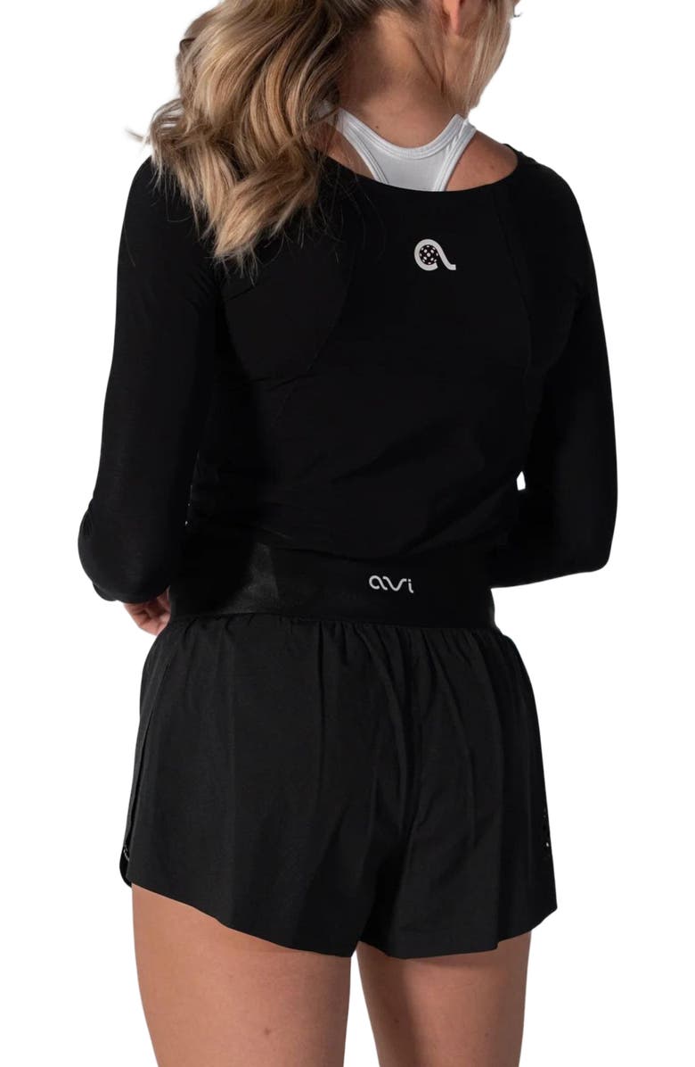 AVI Pickleball Court Short, Alternate, color, Black Beauty