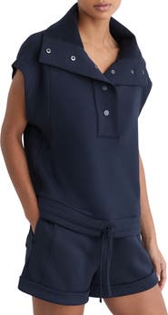 Reiss Phoebe Snap Collar Top