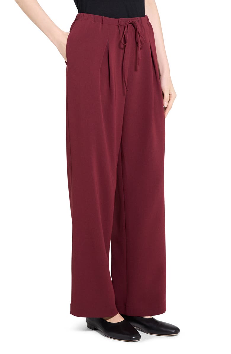 Theory Drawstring Pants, Alternate, color, Grenache - 1Pa