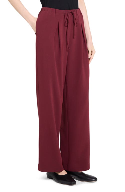 Theory Pleated Drawstring Pants In Black