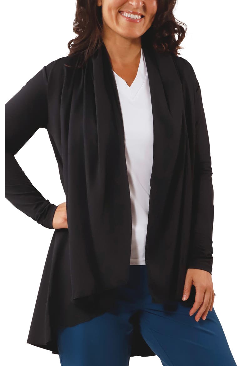 Hooded Resort Wrap, Main, color, Black