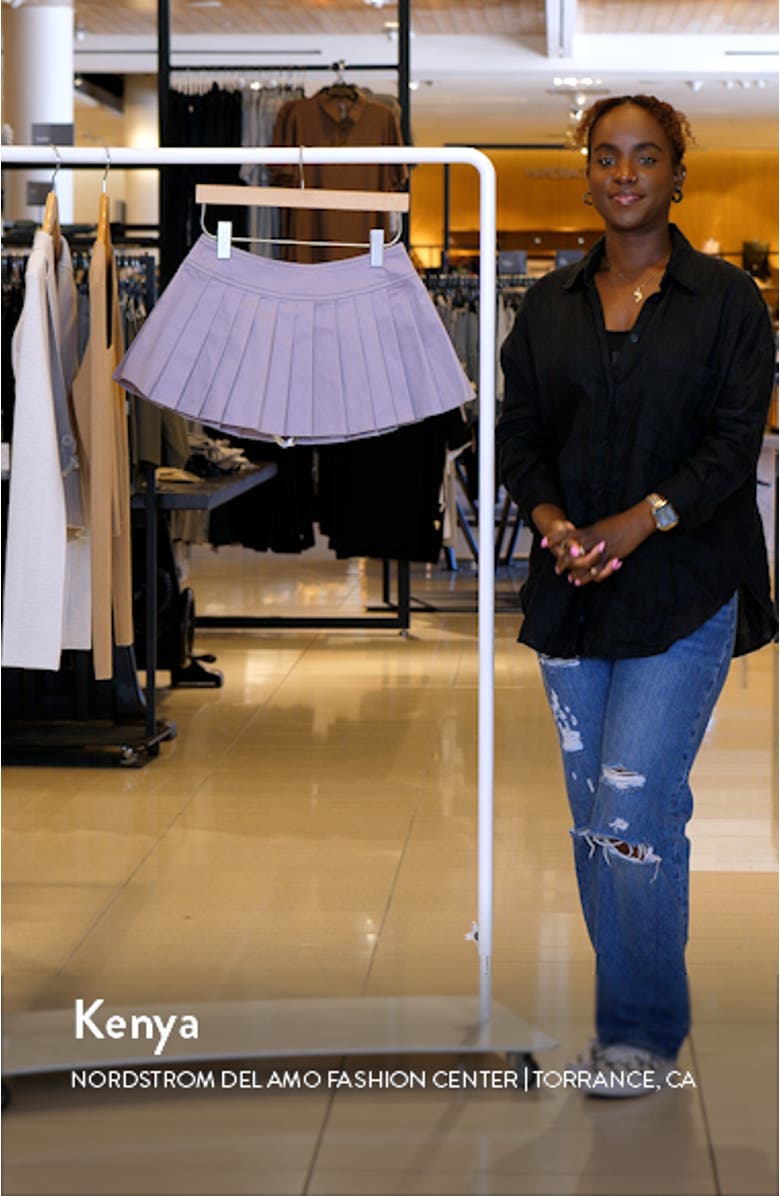 Pleated Twill Skirt, sales video thumbnail